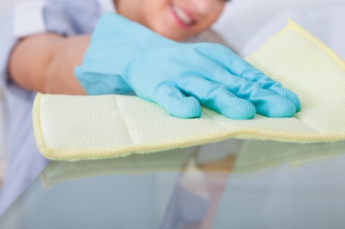 Dust and allergens being removed from curtains