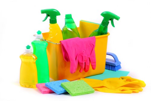 Close-up view of dust and debris removal from a mattress