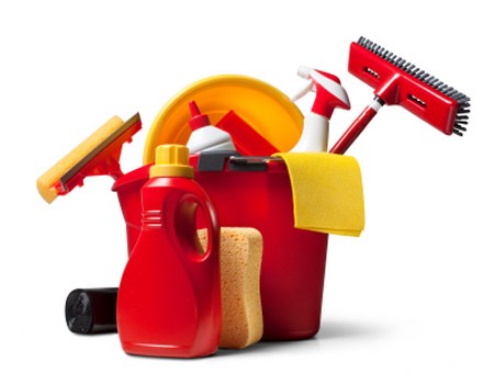 Professional carpet cleaning equipment in use on carpet